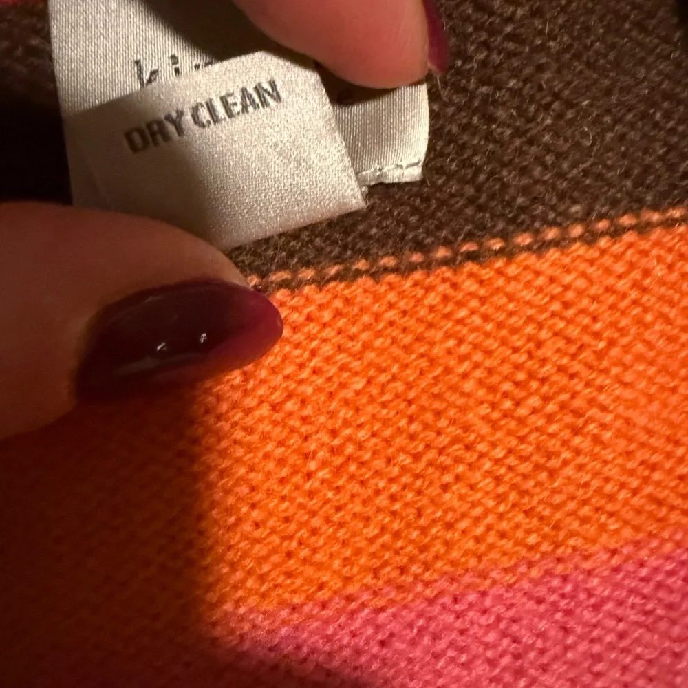 Kinross Cashmere Colorful Striped Extra Long Scarf with Fringe - Picture 6 of 10